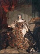 Louis Tocque Marie Leczinska, Queen of France oil on canvas